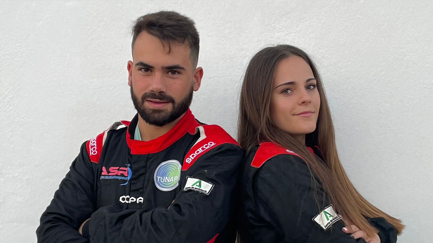 Salvador España y Miriam Antelo pilotos del Rally Team Andalucía.