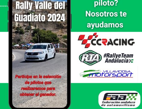 La FAA agradece a la Escudería Villaviciosa Motorsport que se sume a la beca para pilotos noveles de Andalucía