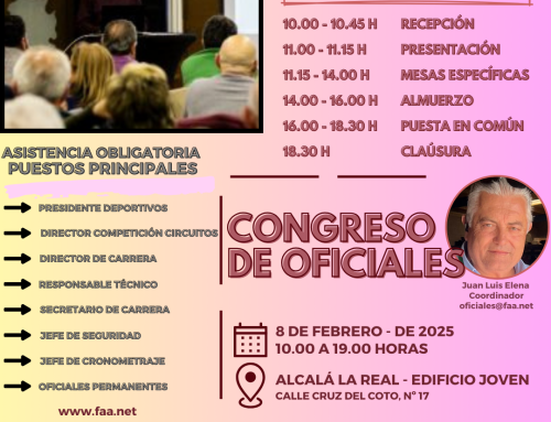 CONGRESO DE OFICIALES – 8 DE FEBRERO, ALCALÁ LA REAL